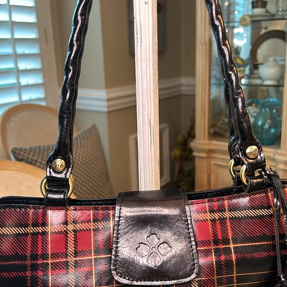 Patricia Nash Rienzo Satchel - Autumn Plaid Purse - Picture 8 of 15